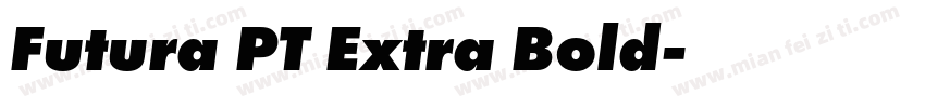 Futura PT Extra Bold字体转换